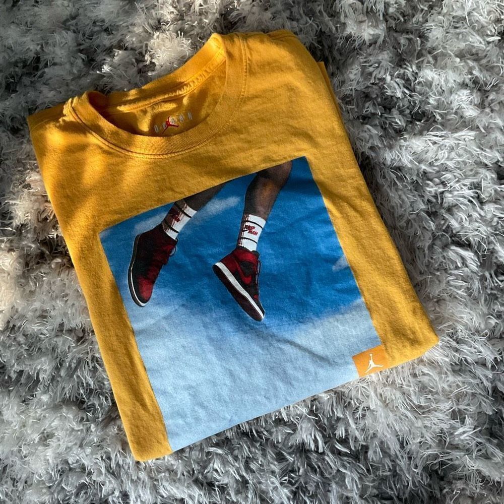 Air Jordanâ Yellow Jordan Photo Graphic T-Shirt